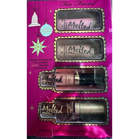 Too Faced Under the Kisseltoe Melted lipstick set Discontinued - Picture 1 of 2